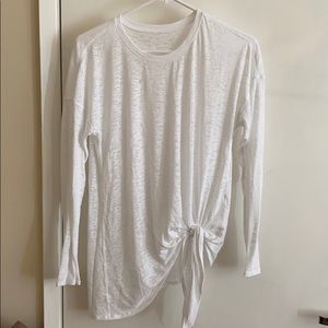 Lululemon front tie workout long sleeve shirt